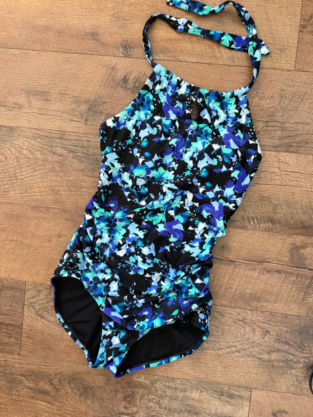 Floral Halter Speedo Swimsuit